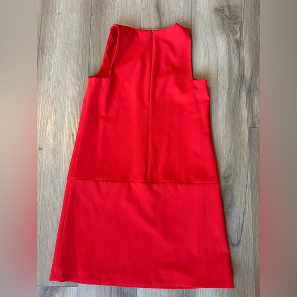 Antonio Melani Red Sleeveless Shift Dress Size 2 | Classic Tailored Mini - Picture 3 of 4